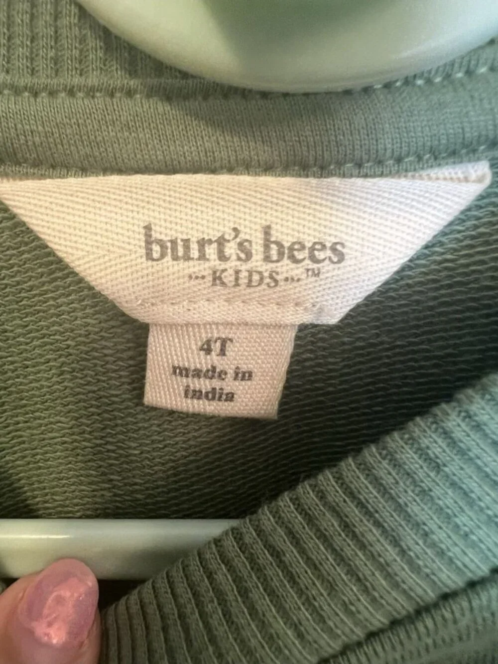 Burt’s Bees Charmed Green Organic Cotton Sweatshirt Size 4T St. Patrick’s Day